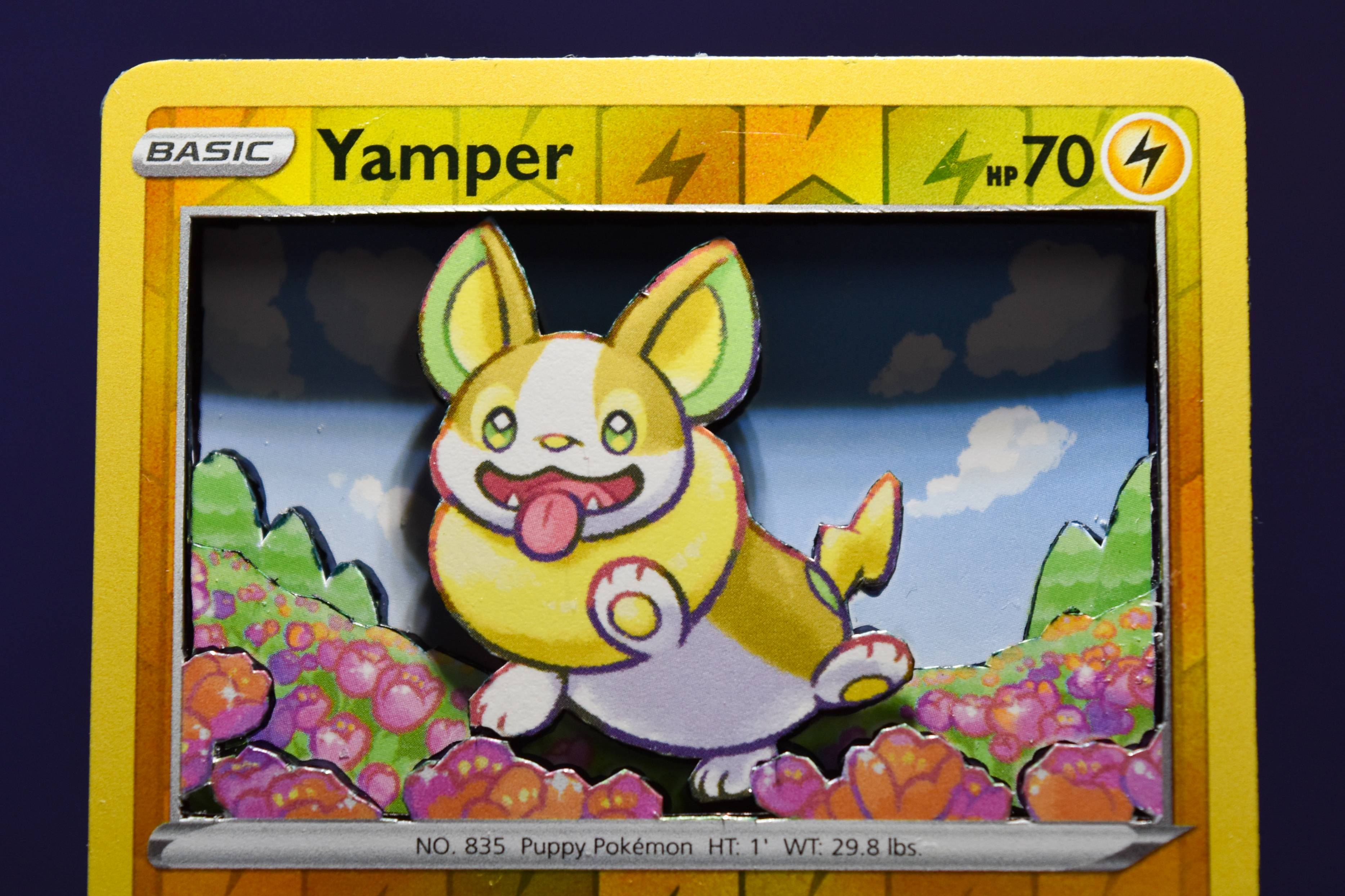 A 3D Yamper card.