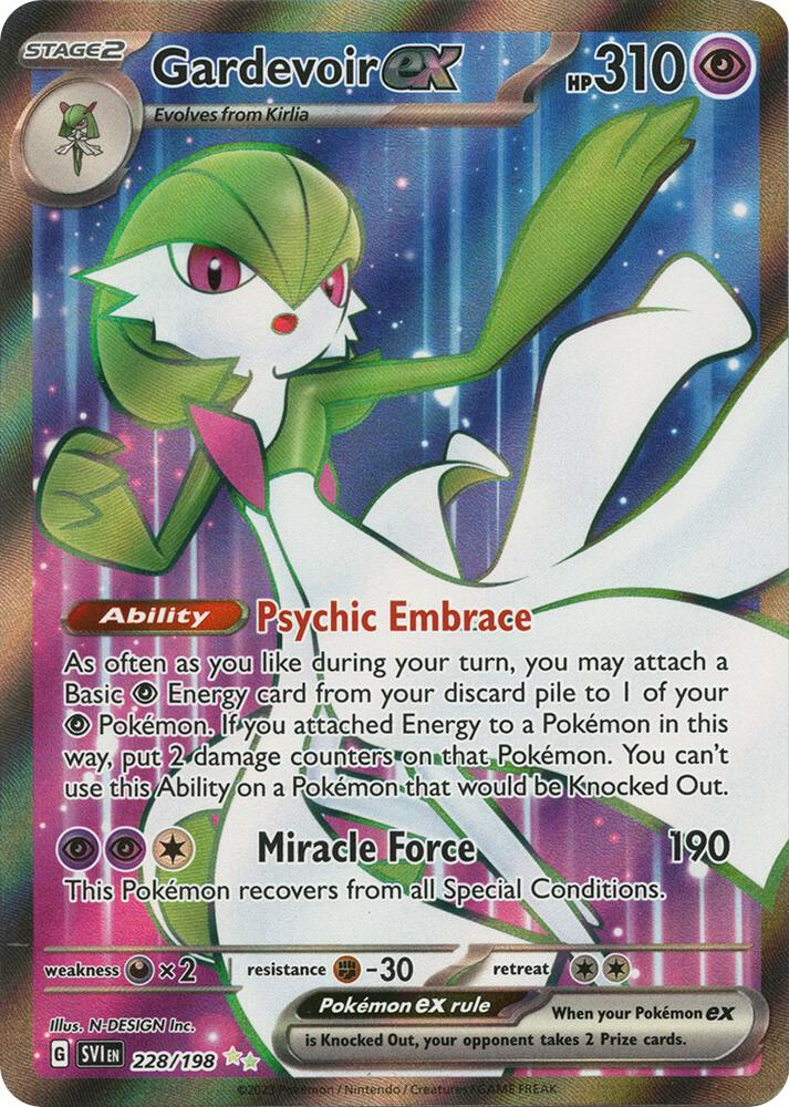 Gardevoir full art ex card.