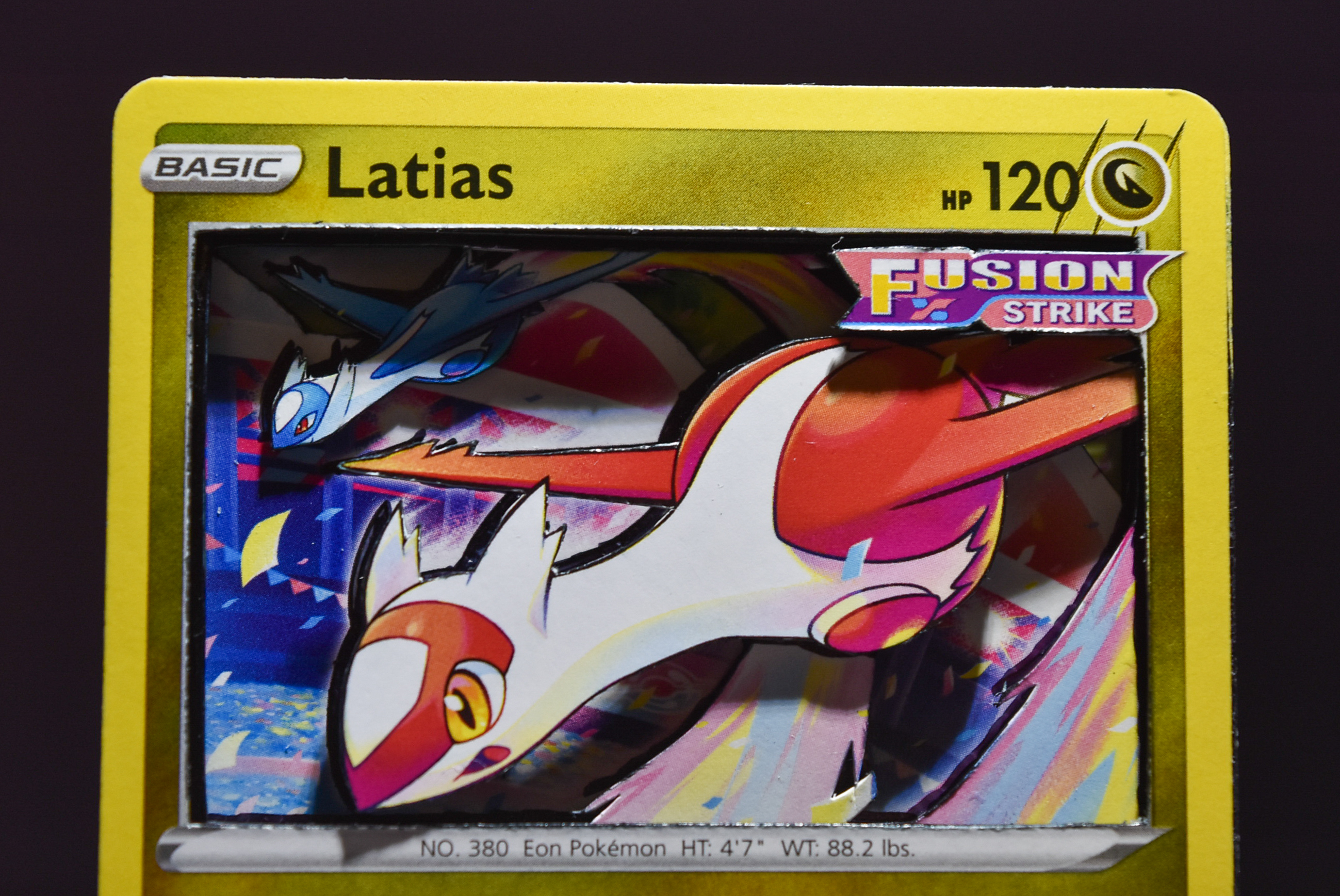 A 3D Latias card.