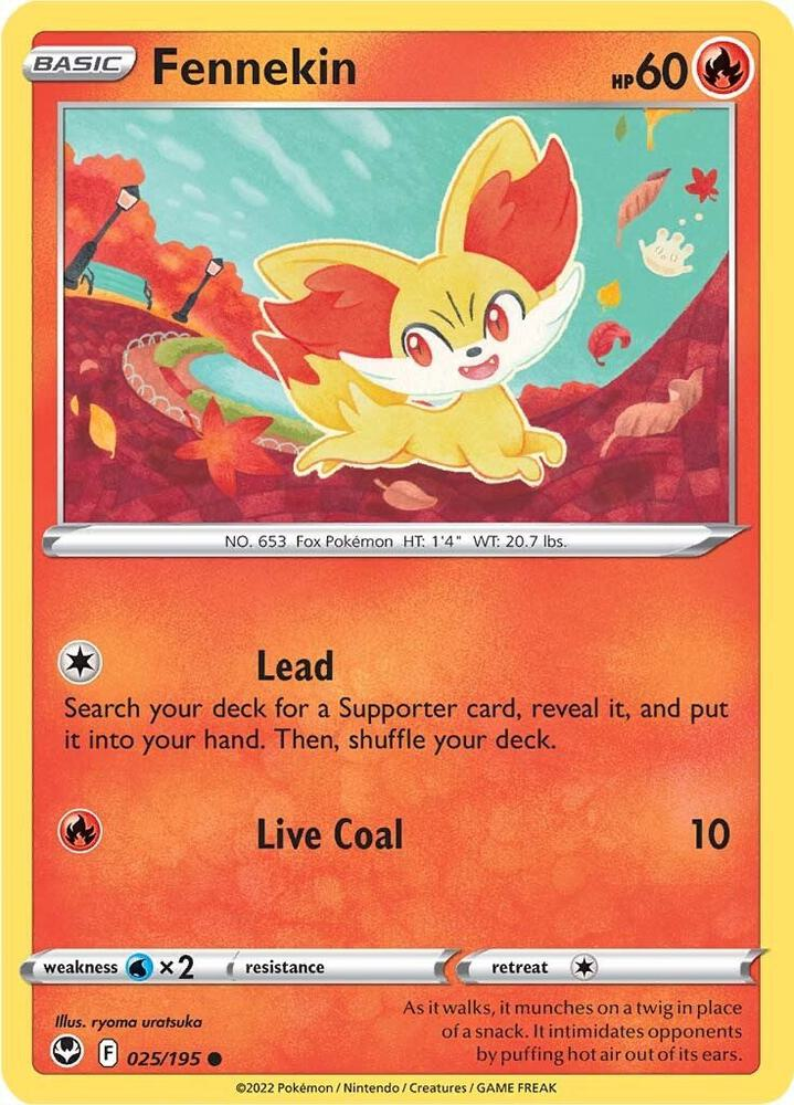 Fennekin Pokemon card.