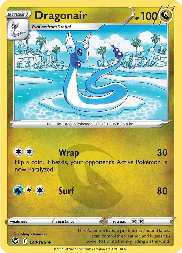 Dragonair Pokemon card.