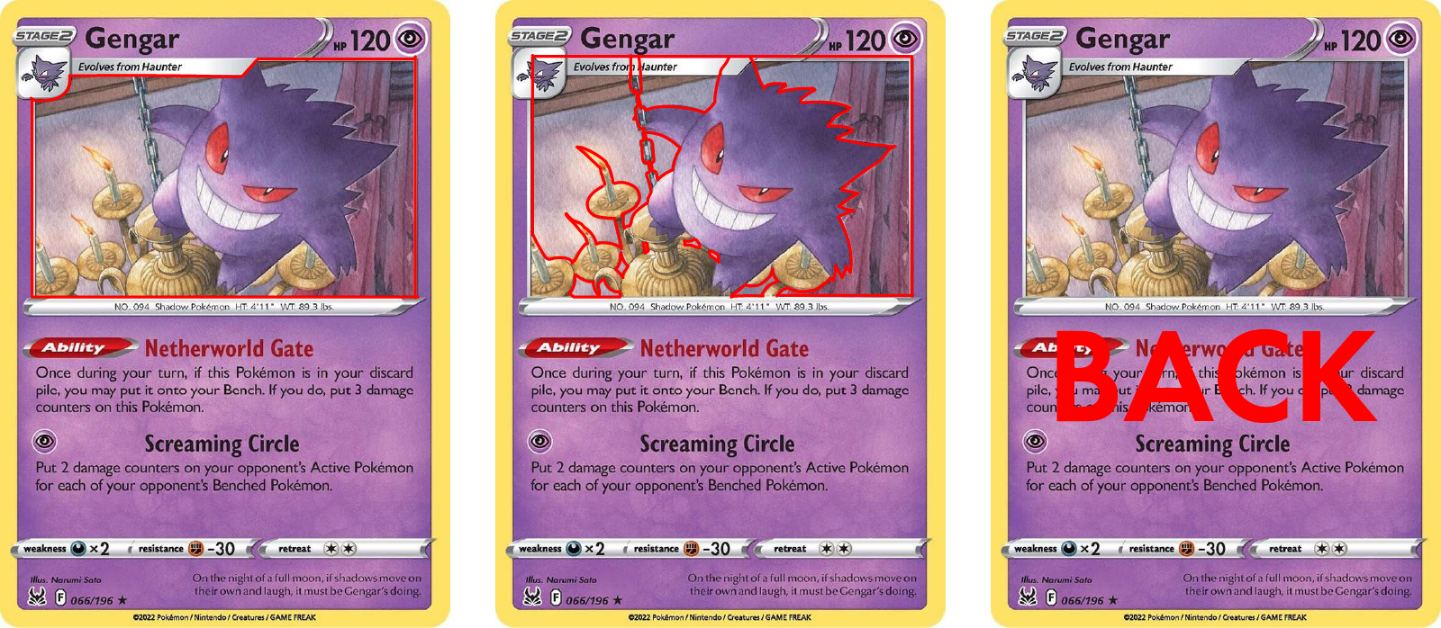 Steps on cutting out a 3D card.